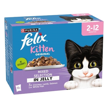 Picture of Felix Kitten Mixed Selection in Jelly 12x85g | Wet Food